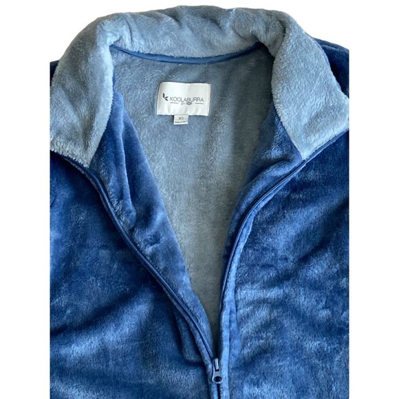 Koolaburra by UGG womens robe size XS soft fleece blue - Picture 3 of 7